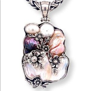 Baroque Freshwater Pearl Sterling Silver Pendant